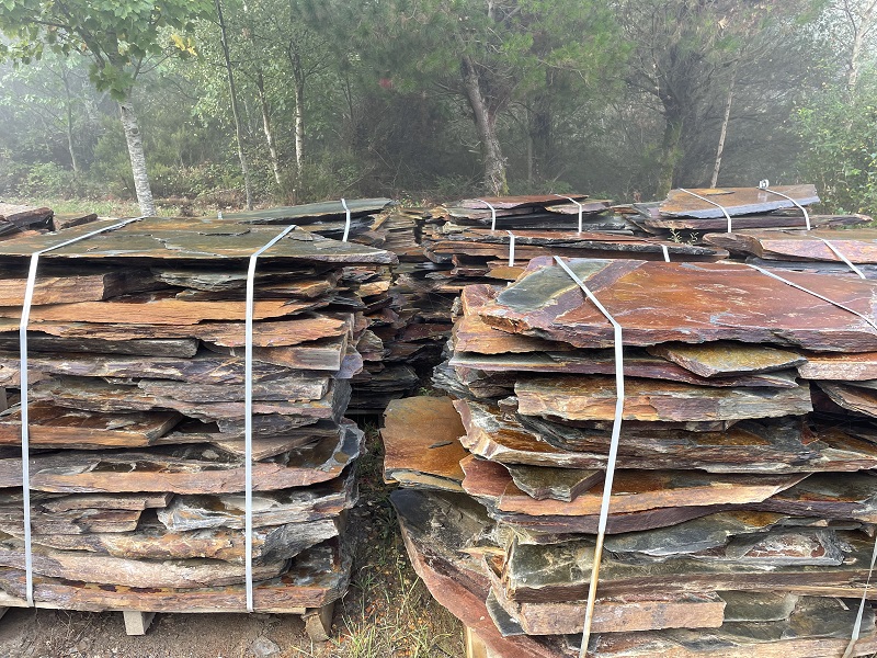 opus incertum de schiste corten 5cm